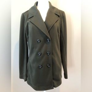 41 Hawthorne Knit Blazer Olive Green Womens Medium
